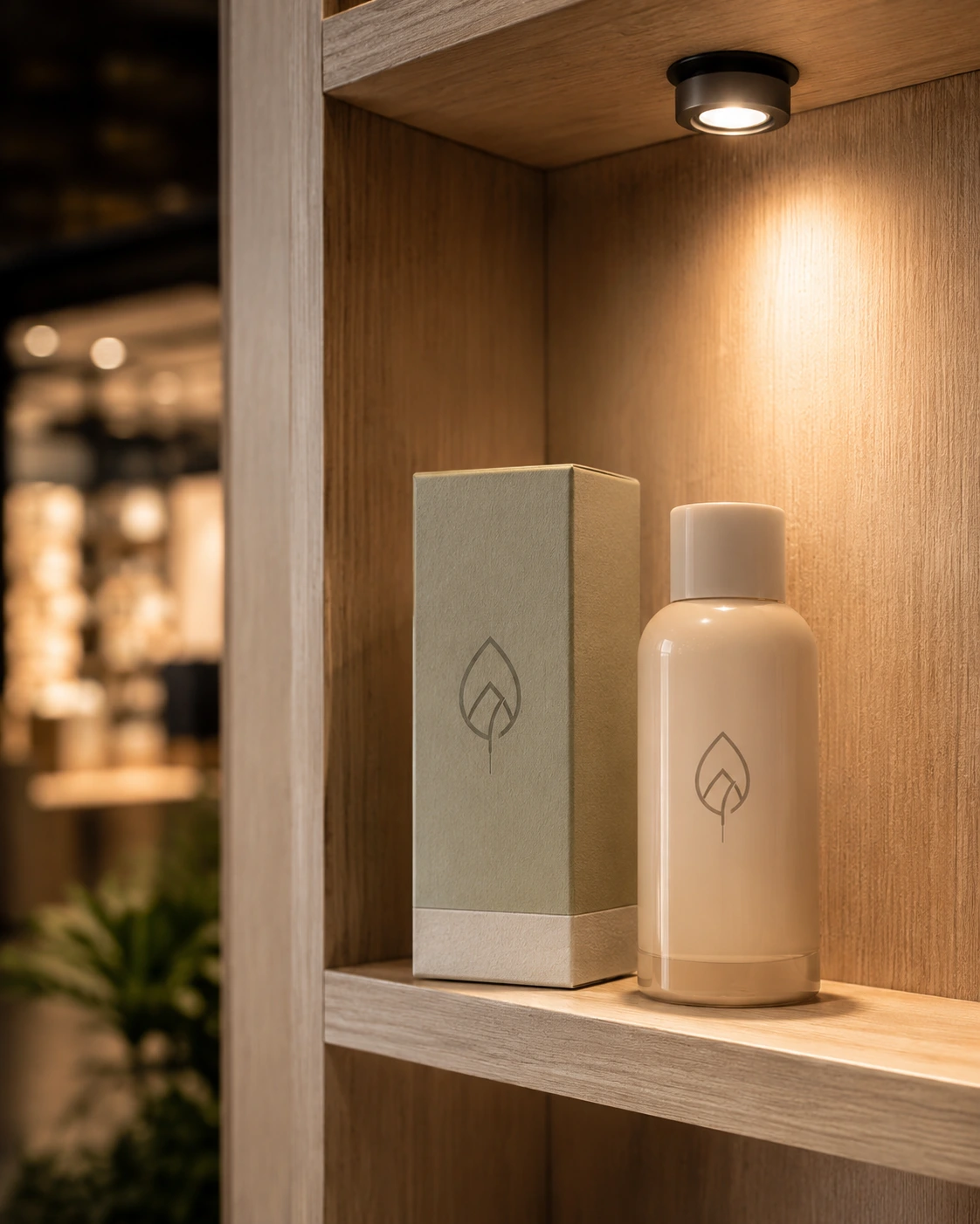 Pop up shop display shelf detail with feature lighting Sydney by Building Project Solutions