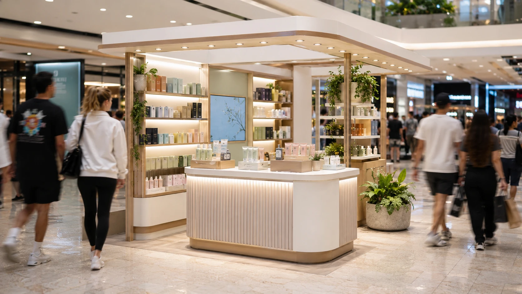 Completed pop up shop trading inside a Sydney shopping centre by Building Project Solutions